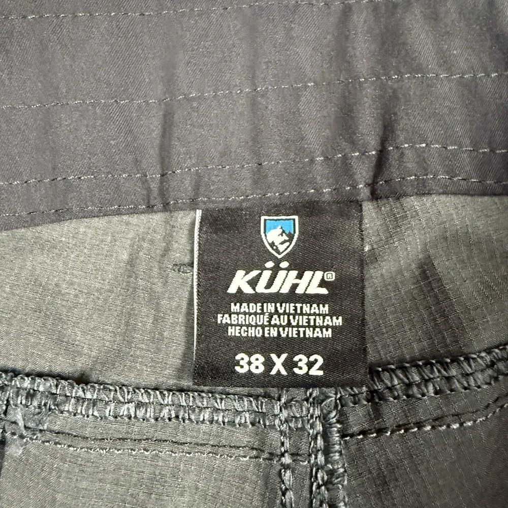 Kuhl Silencr Pants 38x32 Gray Ripstop Water Resistant Stretch Fabric Pockets - Picture 10 of 12